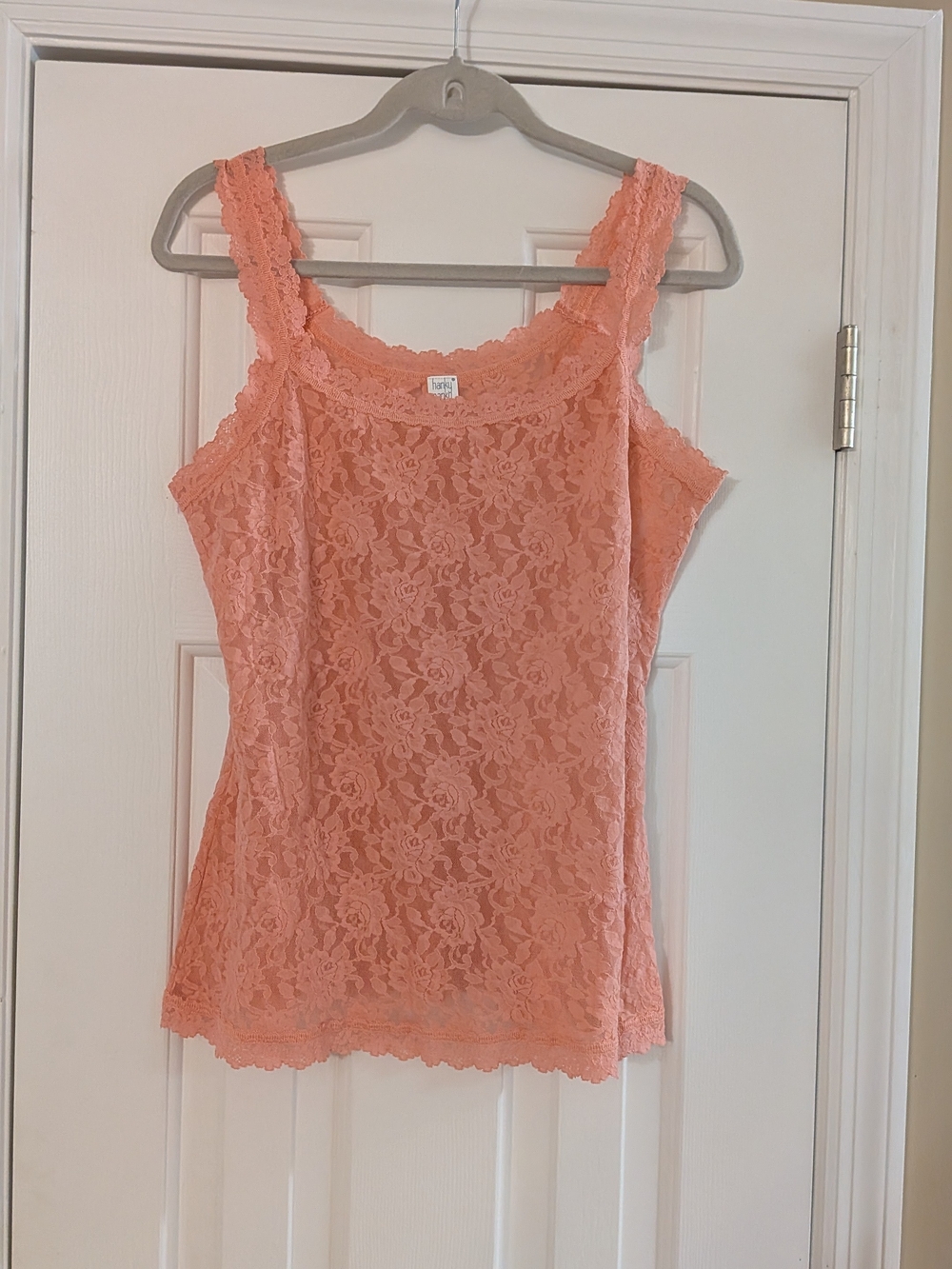 Hanky Panky Peach Lace Camisole XL